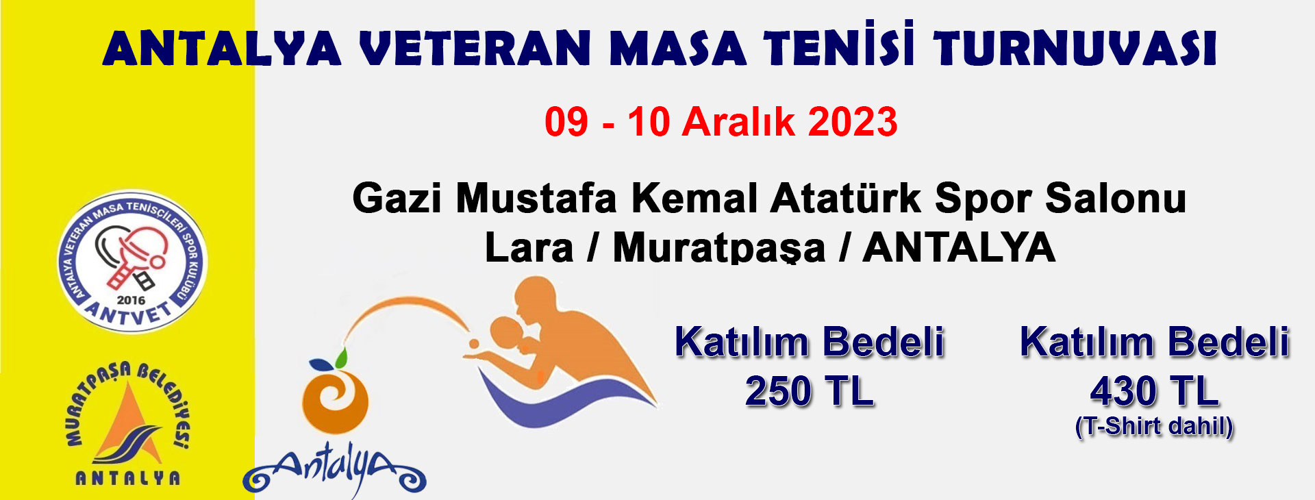Antalya Veteran Masa Tenisi Turnuvası